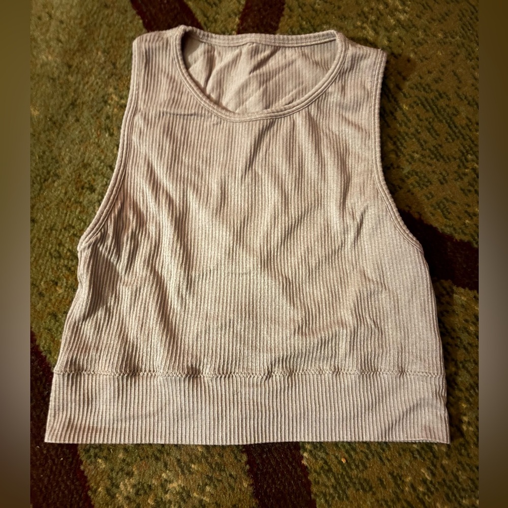 SKIMS Ribbed Tan Tank Top (2) bras for more like smalls